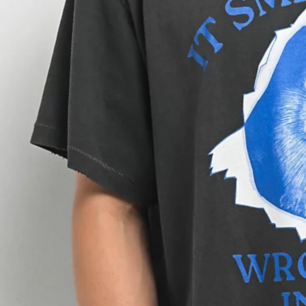 A.LAB Wrong Dog Washed Black T-Shirt - Picture 4 of 6
